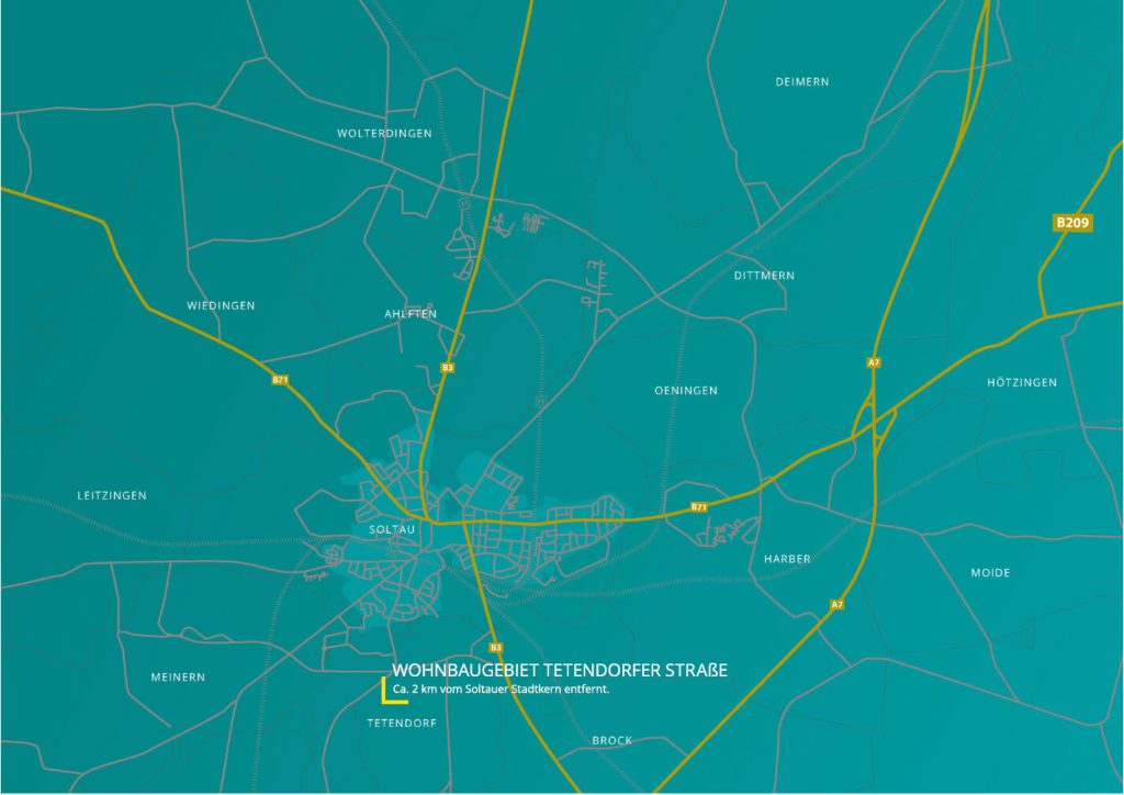 Lageplan Wohnbaugebiet Tetendorfer Straße